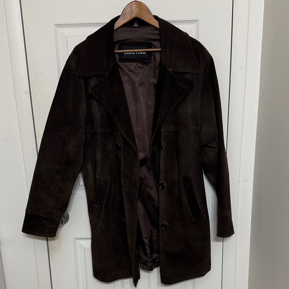 Vintage Keneth Cole Reaction Cow Leather Coat